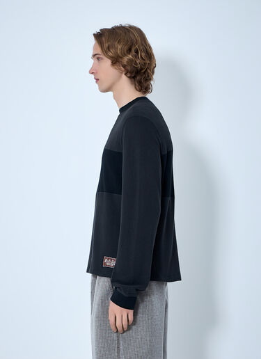 Brain Dead Cotton Jersey Crewneck Sweatshirt Black bra0164002