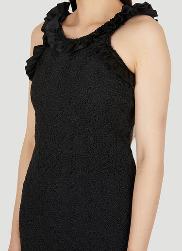 Alexander Wang Ruffle Trim Dress Black awg0249001