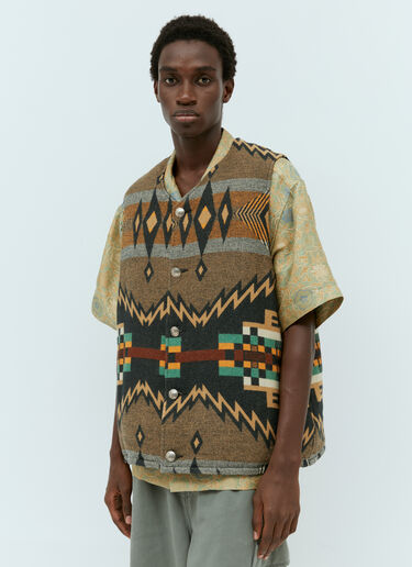 Visvim Reversible Kora Down Vest Multicolour vis0154008