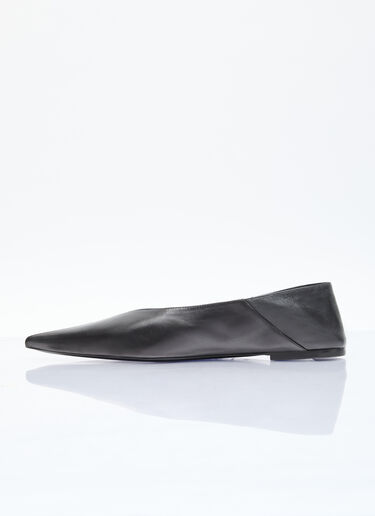 Saint Laurent Nour Leather Slippers Black sla0255044