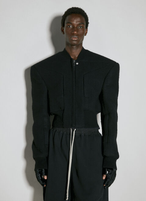 Rick Owens ストラクチャード ウールボンバージャケット  ブラック ric0154002