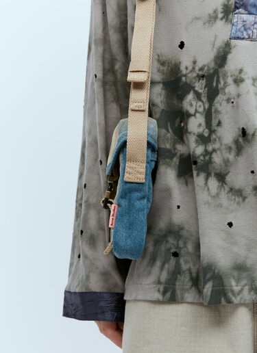 Acne Studios Denim Mini Pouch Crossbody Bag Blue acn0153038