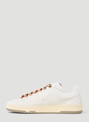 Curb Low-Top Suede Sneakers Lanvin Curb Low-Top Suede Sneakers Cream lnv0153012