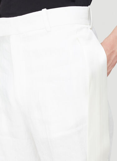 J.W. Anderson Wide Leg Tux Pants White jwa0140011