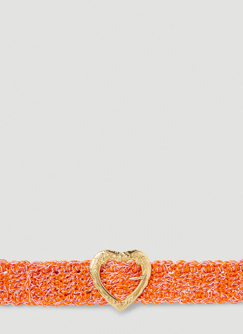 Dolce & Gabbana Crochet Belt Pink dol0253030