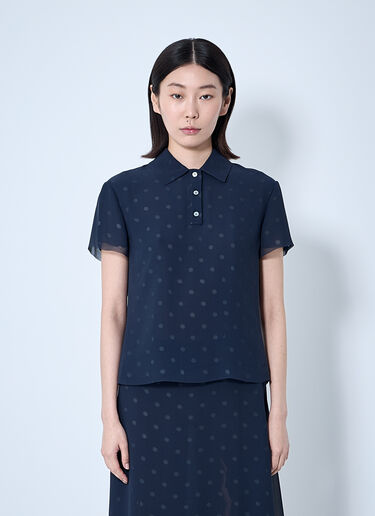Acne Studios Mesh Layered Top Navy acn0260011