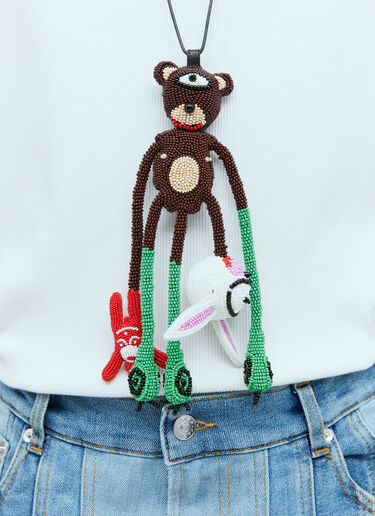 Walter Van Beirendonck Bear Jewel 项链  棕 wlt0154033
