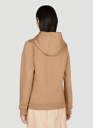 Burberry Logo Patch Hooded Sweatshirt Camel bur0252007