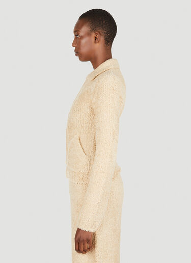 TheOpen Product Teddy Zipped Cardigan Beige top0249008