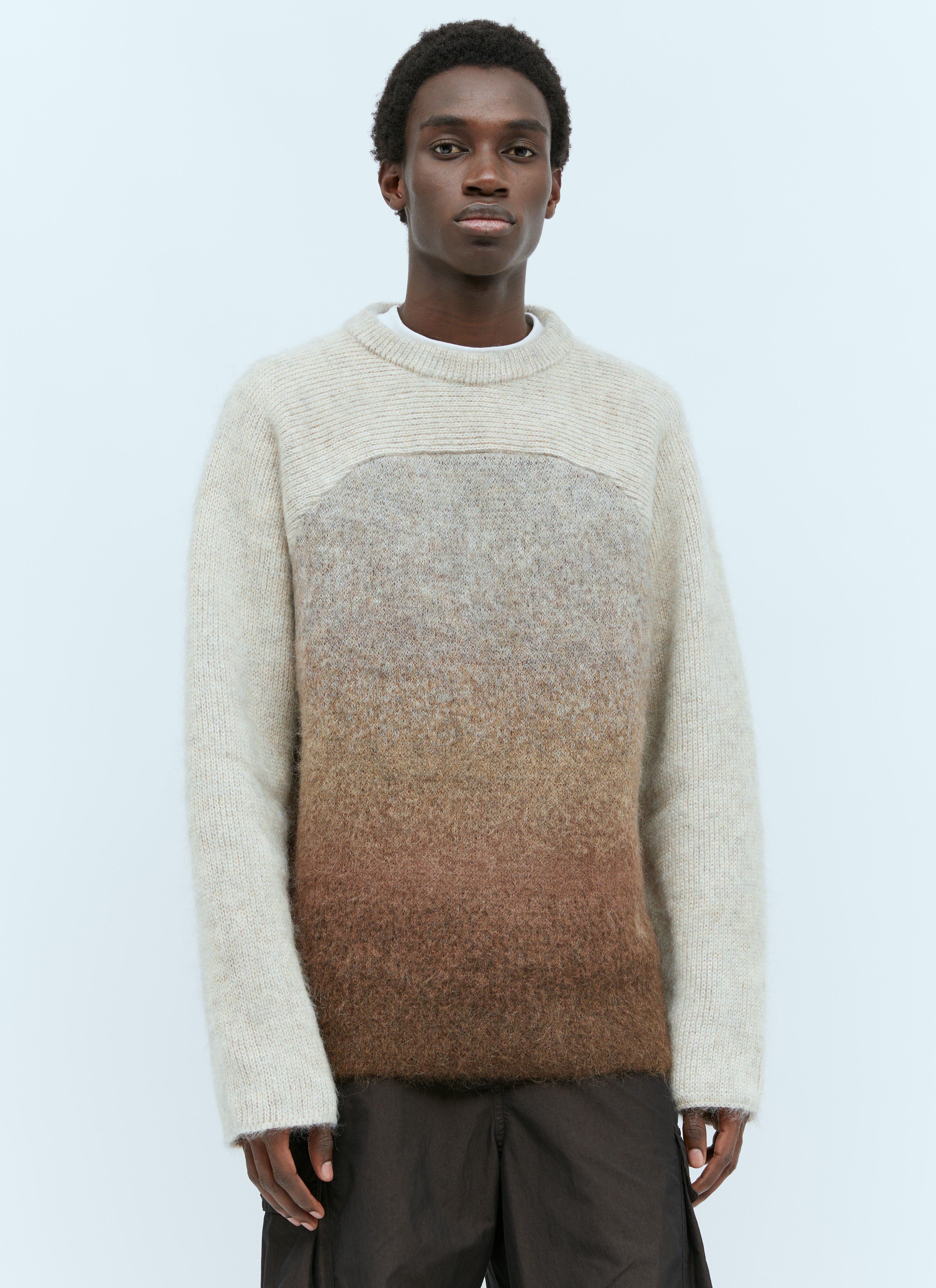 Our Legacy Gradient Rainbow Sweater Brown our0154015