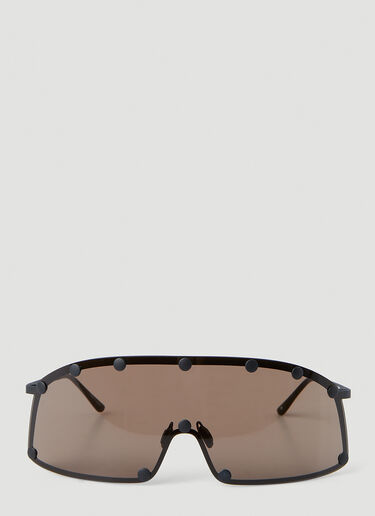 Rick Owens Performa Shielding Sunglasses Black ris0355001