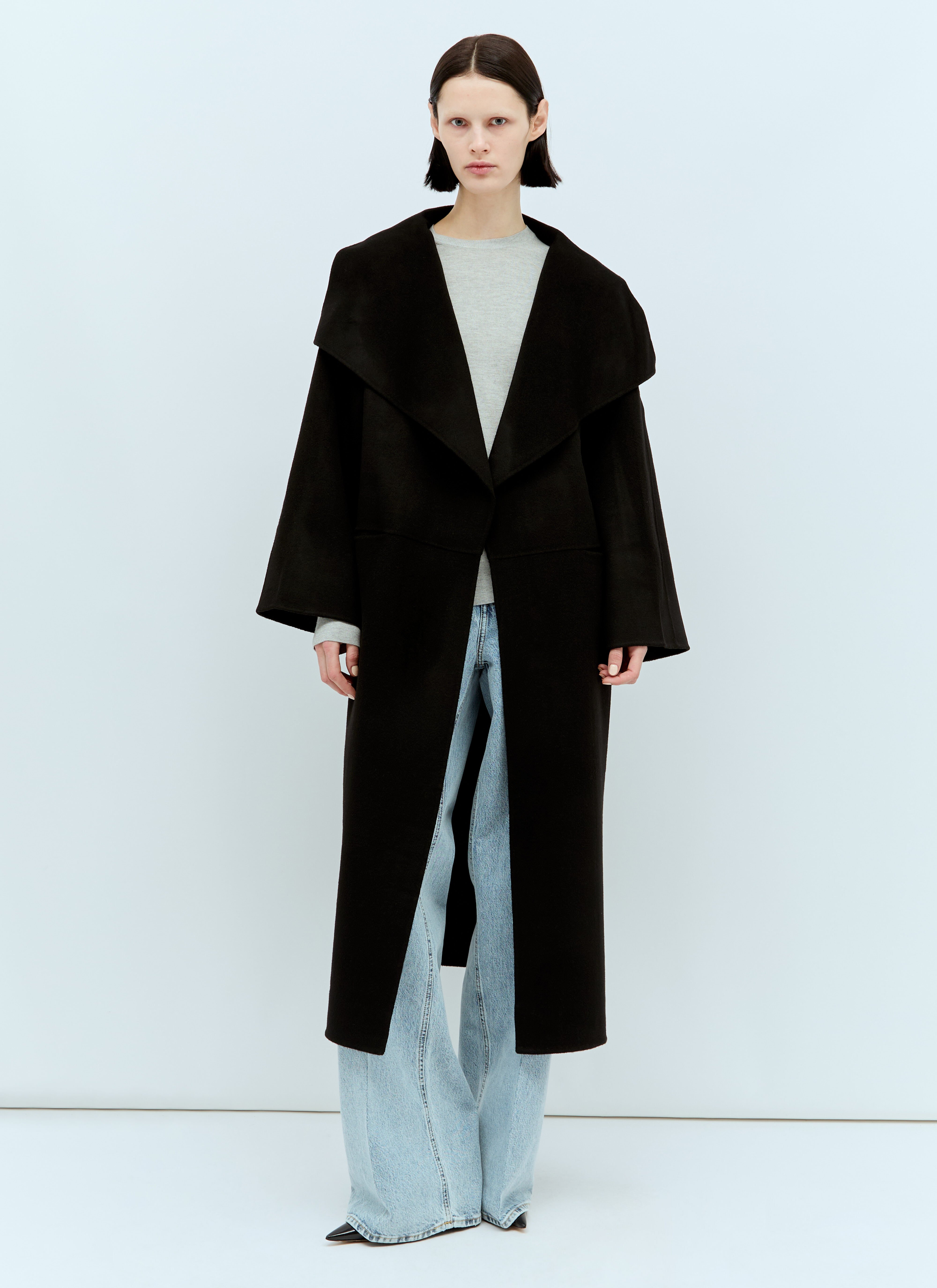 Jean Paul Gaultier x Shayne Oliver Signature Wool-Cashmere Coat Black jps0257005