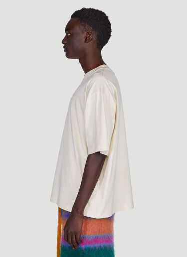 Marni Logo Embroidery T-Shirt White mni0149012