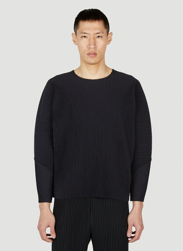 Homme Plissé Issey Miyake Long Sleeve Top Black hmp0152007