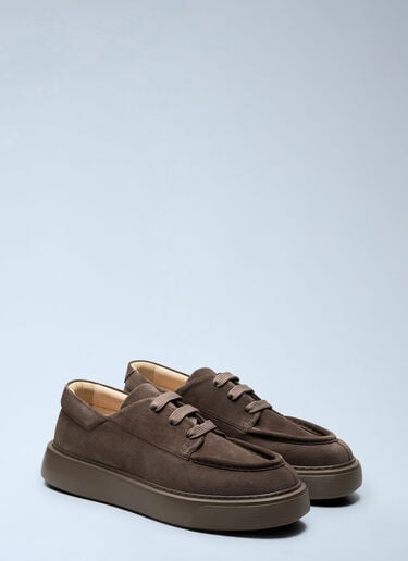 REFERENC Tahoe Suede Lace-Up Shoes Brown ref0163004