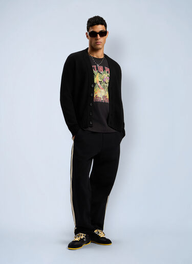 Curved Logo Track Sweatpants Palm Angels Curved Logo Track Sweatpants Black pma0162021