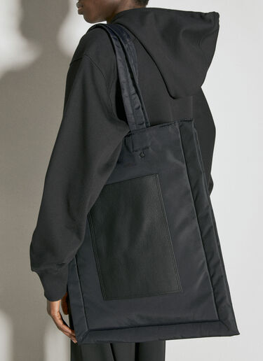 Y-3 Logo Print Lux Tote Bag Black yyy0356027