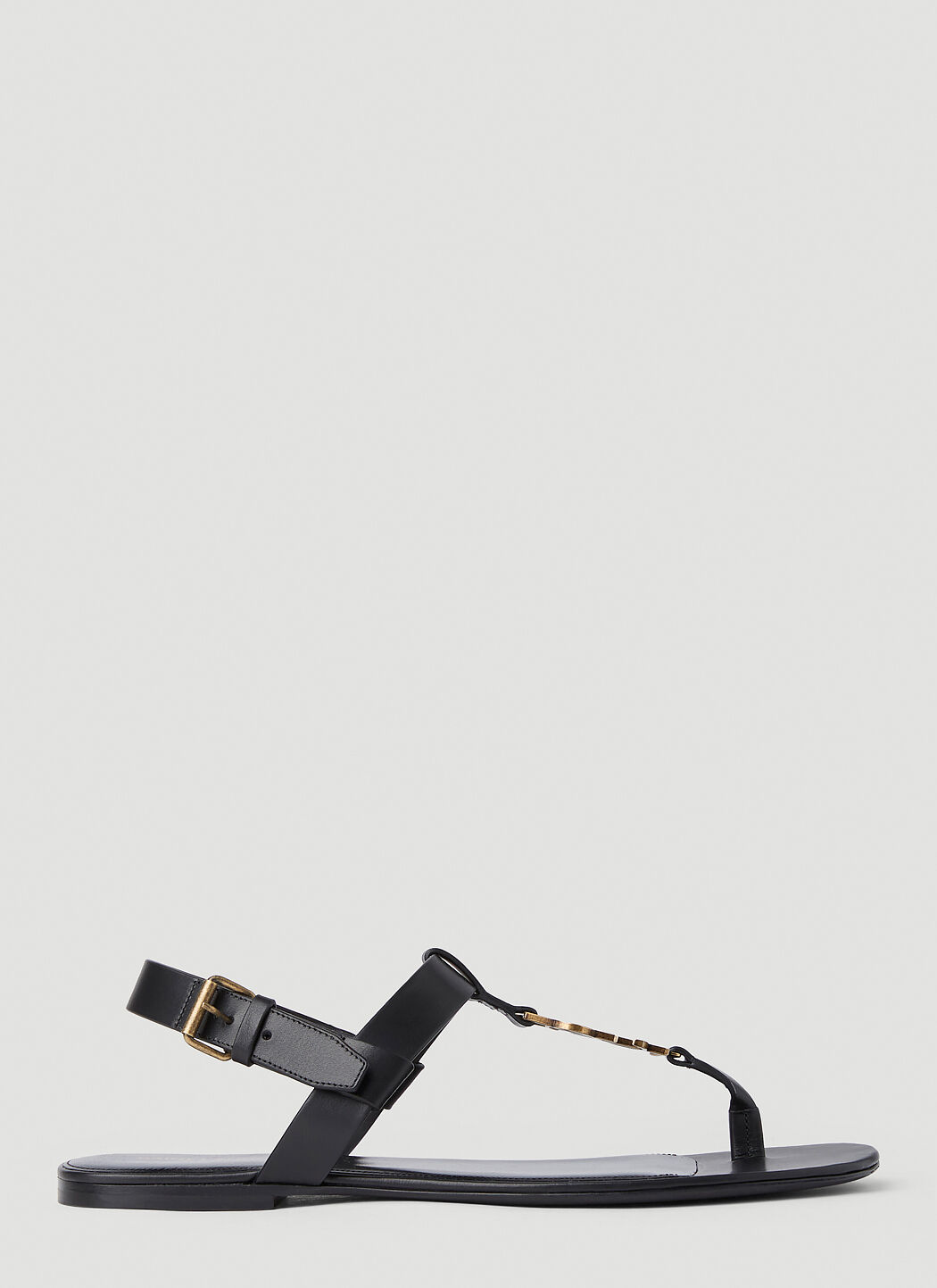Cassandra logo sandal online saint laurent