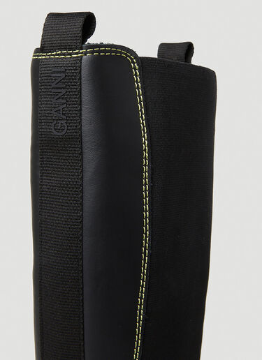 GANNI 及膝切尔西靴 黑色 gan0253089