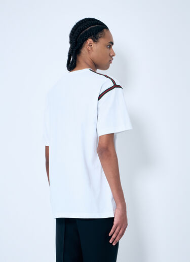 Gucci Embroidered Cotton Jersey T-Shirt White guc0159056