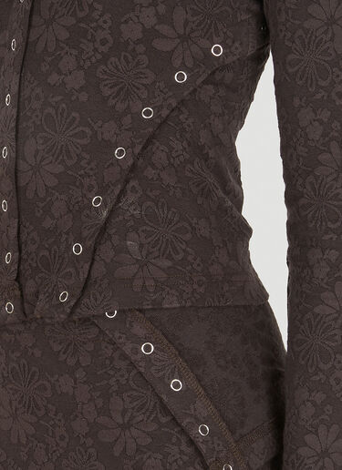 Undone Cardigan Top Eckhaus Latta Undone Cardigan Top Brown eck0248003