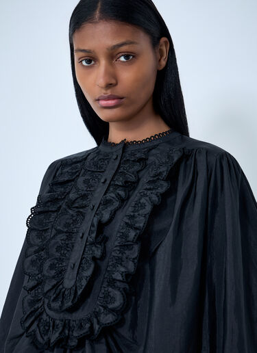 Chloé Ruffled Detail Blouse Black chl0263015