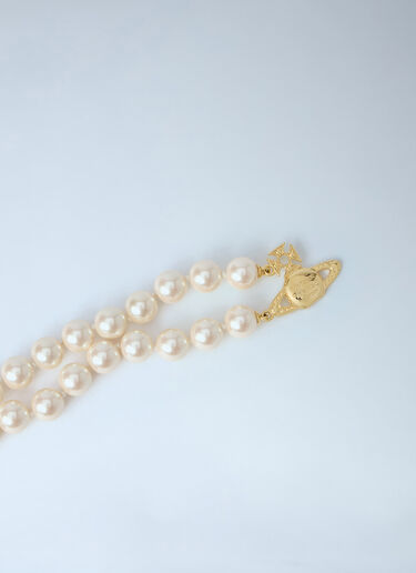LN-CC® - Vivienne Westwood: Graziella Pearl Choker Necklace - Gold Vivienne Westwood Graziella Pearl Choker Necklace Gold vvw0264001