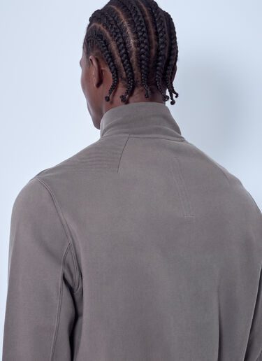 LN-CC® - Rick Owens DRKSHDW: High Neck Zip-Up Jacket - Grey Rick Owens DRKSHDW High Neck Zip-Up Jacket Grey drk0166014