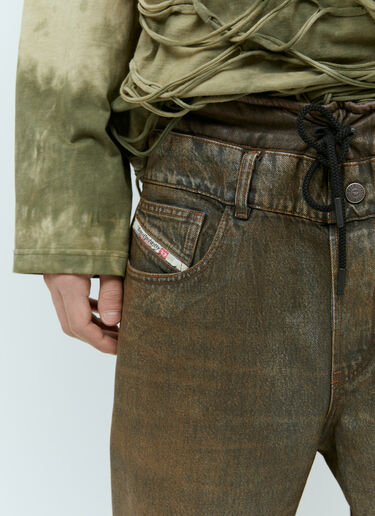 Diesel D-Cali-S Coated Jeans Brown dsl0157028