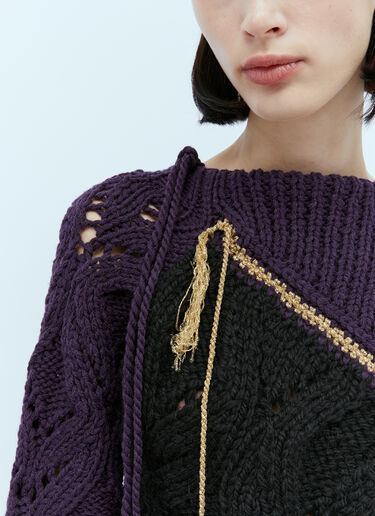 Toula パッチワークセーター Dries Van Noten Toula パッチワークセーター ブラック dvn0254029