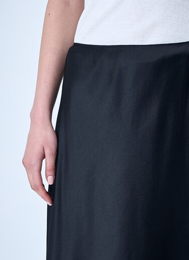 The Row Silk Irene Skirt Black row0260015