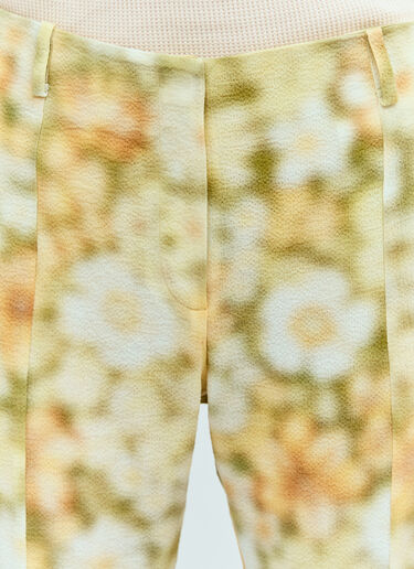 Acne Studios 垂顺印花长裤  绿色 acn0256033