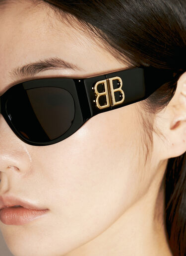 Balenciaga Bossy Round Sunglasses Black bcs0255004