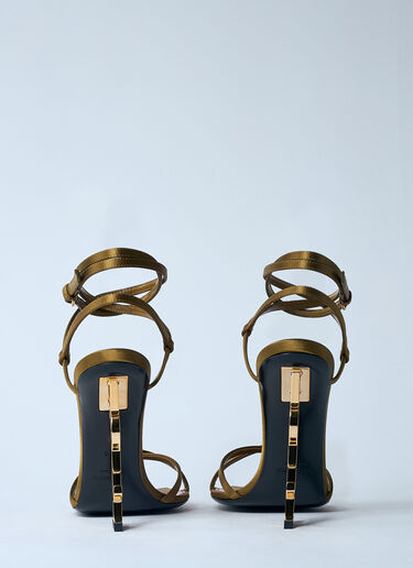 Saint Laurent 오피움 힐 샌들  골드 sla0259029