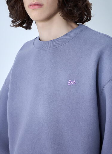 ERL Embroidered Sweatshirt Purple erl0164002