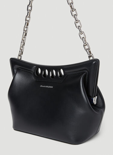 Alexander McQueen Small Peak Shoulder Bag Black amq0252001