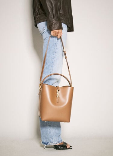 Saint Laurent Le 37 Bucket Bag Brown sla0257087