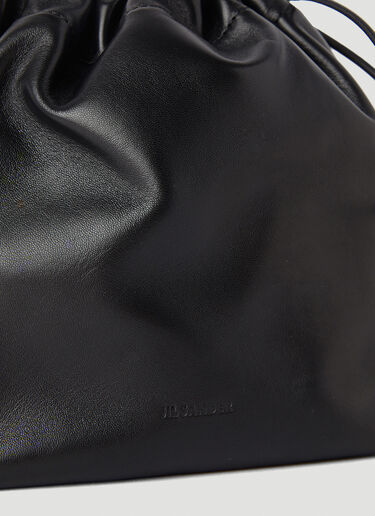 Jil Sander Drawstring Small Shoulder Bag Black jil0245034