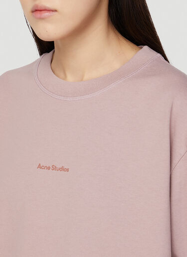 Acne Studios 반팔 로고 티셔츠 핑크 acn0248048