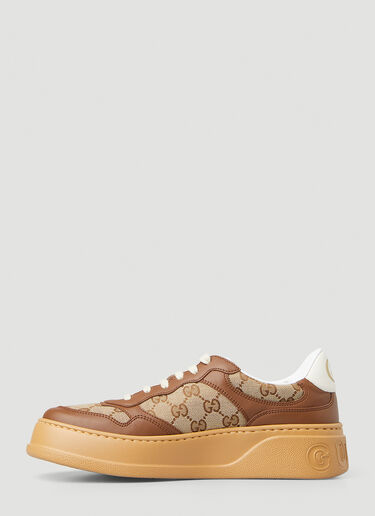 Gucci [GGスプリーム] マルチパネル・スニーカー ブラウン guc0247141