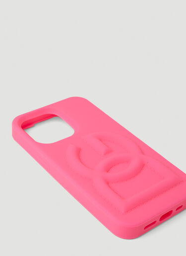 Dolce & Gabbana DG Embossed iPhone 13 Pro Cover Pink dol0251040