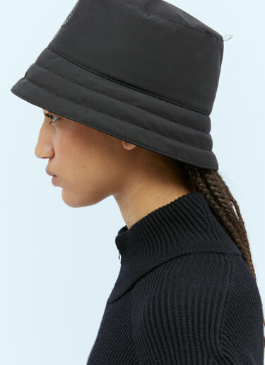 Moncler Grenoble Logo Applique Bucket Hat Black mog0253012