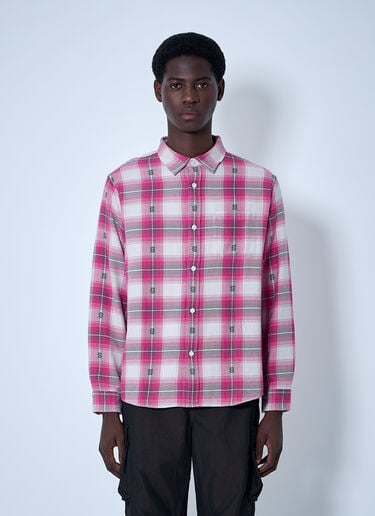 Stüssy Motif Plaid Shirt Pink sts0160005