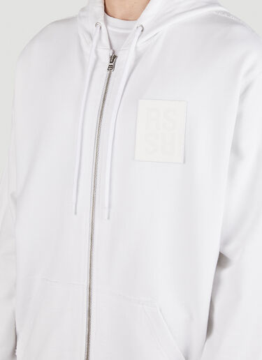 Raf Simons Logo Patch Hooded Sweatshirt White raf0151004