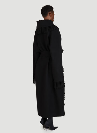 Balenciaga 프린지 코트 블랙 bal0255001