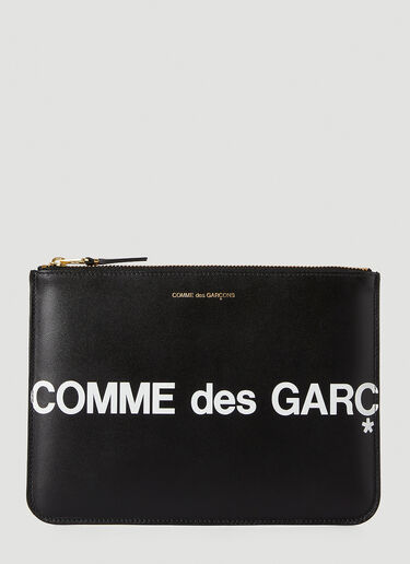 Comme des Garçons Wallet 徽标钱袋 黑色 cdw0346006