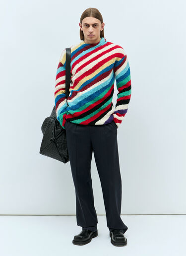 Bottega Veneta Loopy Knit Striped Sweater Multicolour bov0157007