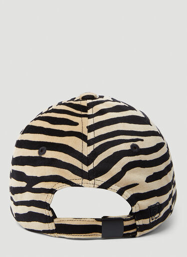 Zebra Print Baseball Cap Rabanne Zebra Print Baseball Cap Beige pac0253041