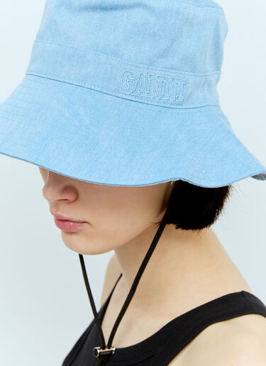 GANNI Denim Bucket Hat Blue gan0256023