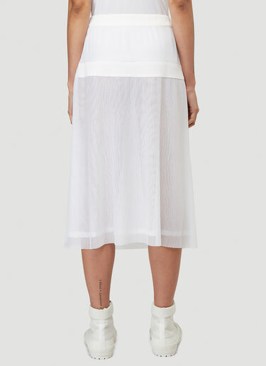 032C Pleated Wrap Skirt White cee0238004